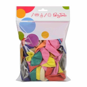 Balony metalizowane 10'' mix kolorów (50 szt.)