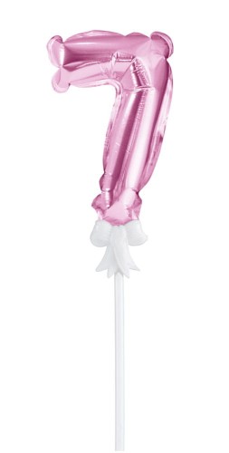 Balon foliowy na patyczku (7) różowy