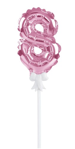 Balon foliowy na patyczku (8) różowy