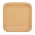 Talerze papierowe kraftowe 23x23cm (6 szt.) - FSC mix