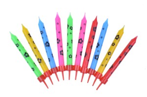 Świeczki urodzinowe kwiaty (10 szt.)