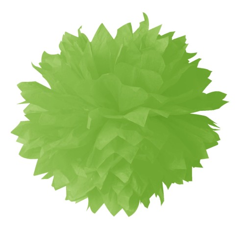 Pompony dekoracyjne (3 szt.) limonkowe