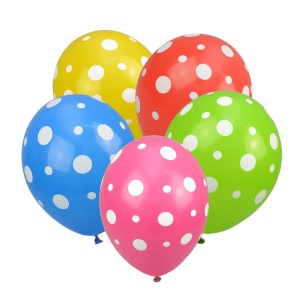 Balony kropki (5 szt.)