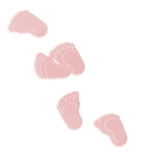 Konfetti stópki - różowe