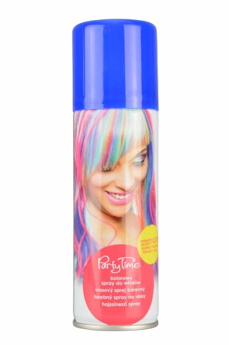 Kolorowy spray do włosów niebieski