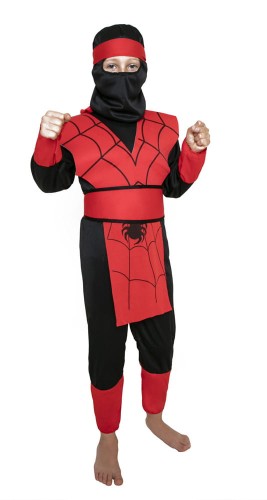 Strój dziecięcy - Ninja czerwony pas - rozmiar S