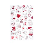 Naklejki - serduszka na wesoło