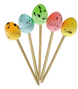 Przepiórcze jajka na piku - mix kolorów (10 szt.)