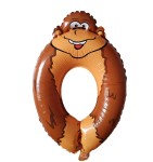 Balon foliowy cyferka zwierzątko nr 0