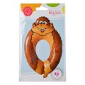 Balon foliowy cyferka zwierzątko nr 0
