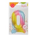 Balon foliowy cyferka stojący nr 0
