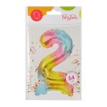 Balon foliowy cyferka stojący nr 2