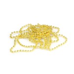 Łańcuch perełki 4 mm złoty