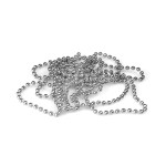 Łańcuch perełki 4 mm srebrny