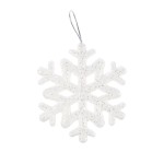 Zestaw lśniących śnieżynek 9.5 cm (7 szt.)