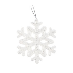 Zestaw lśniących śnieżynek 9.5 cm (7 szt.)