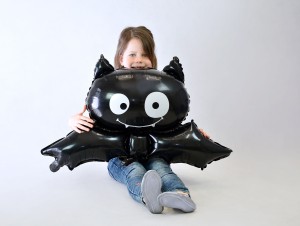 Halloweenowy balon foliowy nietoperz