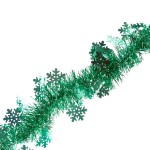 Łańcuch dekoracyjny - śnieżynki miętowy