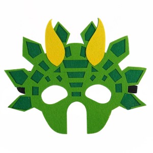 Filcowa maska zwierzątka -  dinozaur