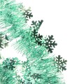 Łańcuch dekoracyjny - śnieżynki miętowy