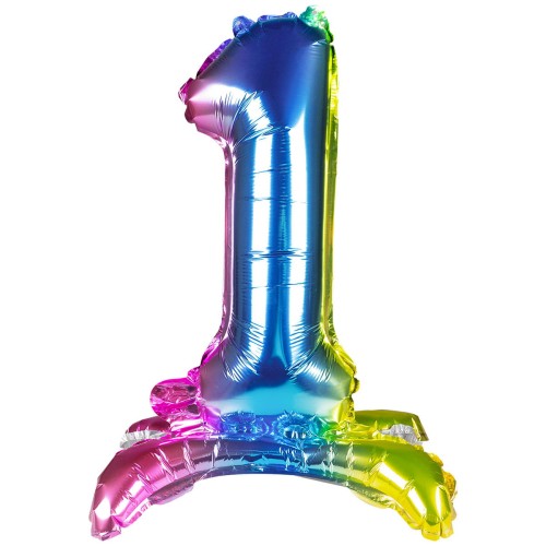 Balon foliowy cyferka stojący nr 1