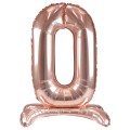 Balon foliowy cyferka XXL stojący nr 0