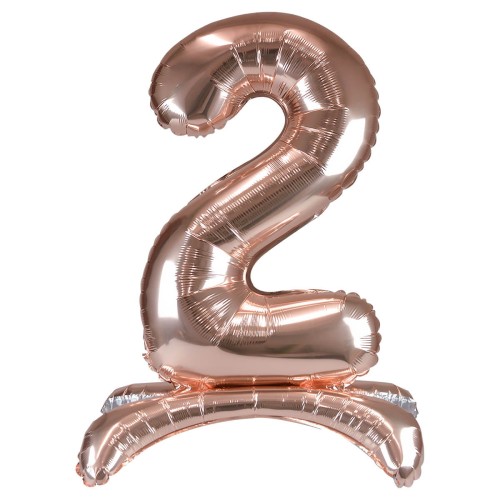 Balon foliowy cyferka XXL stojący nr 2