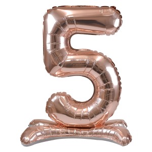 Balon foliowy cyferka XXL stojący nr 5