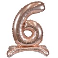 Balon foliowy cyferka XXL stojący nr 6
