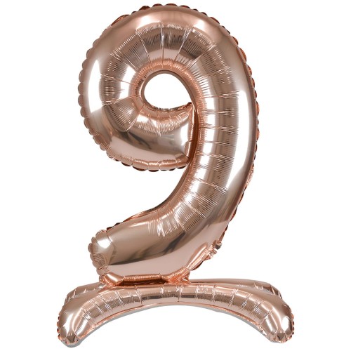 Balon foliowy cyferka XXL stojący nr 9