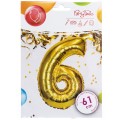Balon foliowy cyferka XXL - nr 6