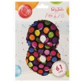 Balon foliowy cyferka w kropki nr 8
