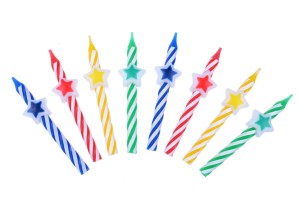 Świeczki urodzinowe z gwiazdką (8 szt.)