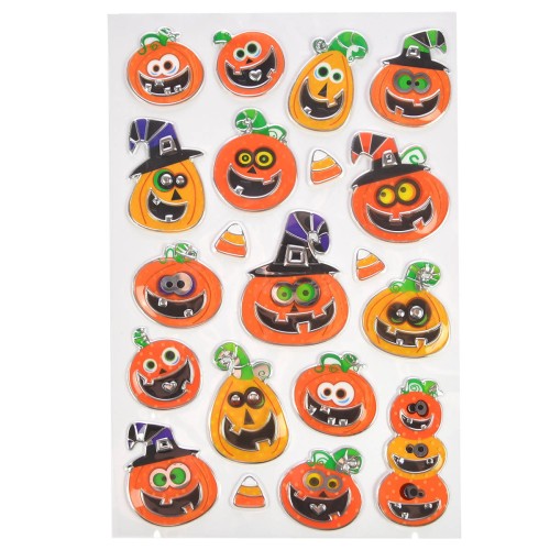 Metalizowane naklejki halloweenowe