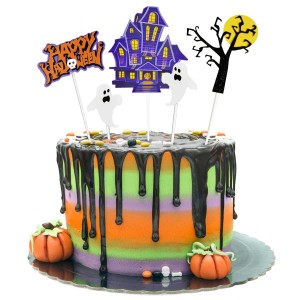 Dekoracja ciasta - straszny dwór (5 szt.)