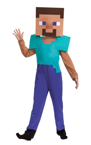 Strój dziecięcy - Minecraft Steve - rozmiar S