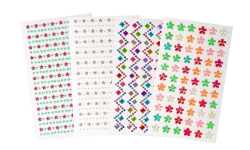 Samoprzylepne kryształki dekoracyjne