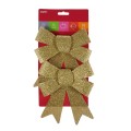 Zestaw kokard brokatowych (2 szt.) złotych