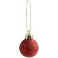 Bombki mini  (12 szt.) czerwone