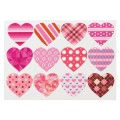 Naklejki wzorzyste serduszka