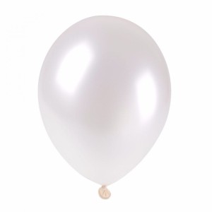 Balony metalizowane 11" białe (100 szt.)