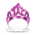 Tiara cekiny różowa