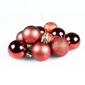 Bombki w tubie (10 szt.) czerwone