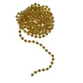 Łańcuch perełki 8 mm złoty