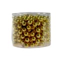 Łańcuch perełki 8 mm złoty