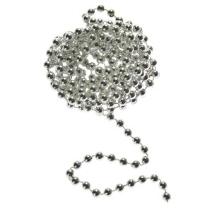 Łańcuch perełki 8 mm srebrny