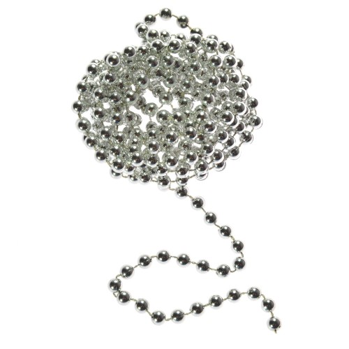 Łańcuch perełki 8 mm srebrny
