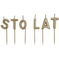 Świeczki urodzinowe napis "Sto lat"