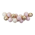 Balony pastelowe jednokolorowe zgaszony róż (10 szt.)