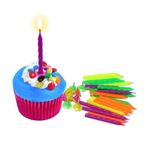 Świeczki urodzinowe Premium - neon (12 szt.)